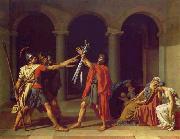Jacques-Louis David Oath of the Horatii oil on canvas